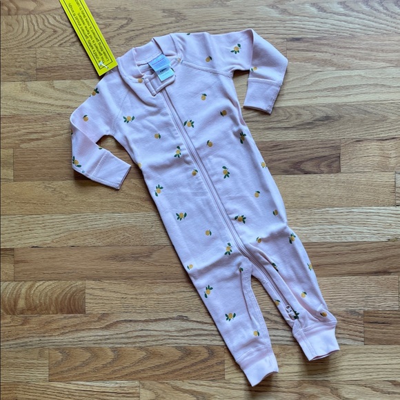 Hanna Andersson - Baby Sleeper - Clementine on Pink Cream - Picture 2 of 8